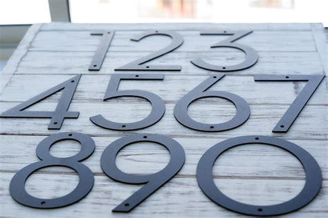 8 metal house numbers|house numbers 8 inch height.